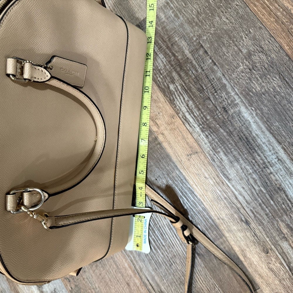 Coach Sierra Pebble Leather Tan Large Satchel - Picture 16 of 16